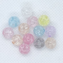 画像をギャラリービューアに読み込む, クラックアクリルビーズ 8mm 100粒 手芸 ハンドメイド ビーズ 作品作り アクセサリー