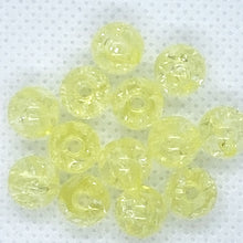 画像をギャラリービューアに読み込む, クラックアクリルビーズ 8mm 100粒 手芸 ハンドメイド ビーズ 作品作り アクセサリー