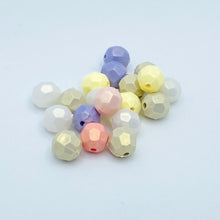 画像をギャラリービューアに読み込む, アクリルビーズ 多面カット パステル 8mm アクセサリーパーツ ピアス イヤリング ネックレス 作品作り