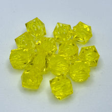 画像をギャラリービューアに読み込む, アクリルビーズ キューブ クリア 8mm ハンドメイド クラフト アクセサリーパーツ