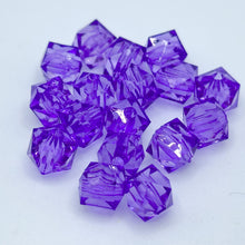 画像をギャラリービューアに読み込む, アクリルビーズ キューブ クリア 8mm ハンドメイド クラフト アクセサリーパーツ