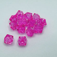 画像をギャラリービューアに読み込む, アクリルビーズ キューブ クリア 8mm ハンドメイド クラフト アクセサリーパーツ