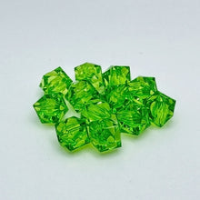 画像をギャラリービューアに読み込む, アクリルビーズ キューブ クリア 8mm ハンドメイド クラフト アクセサリーパーツ