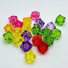 画像をギャラリービューアに読み込む, アクリルビーズ キューブ クリア 8mm ハンドメイド クラフト アクセサリーパーツ
