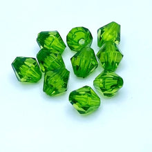 画像をギャラリービューアに読み込む, アクリルビーズ クリスタル 菱形 多面カット 8mm 100粒 アクセサリーパーツ ピアス イヤリング ネックレス リング