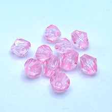 画像をギャラリービューアに読み込む, アクリルビーズ クリスタル 菱形 多面カット 8mm 100粒 アクセサリーパーツ ピアス イヤリング ネックレス リング