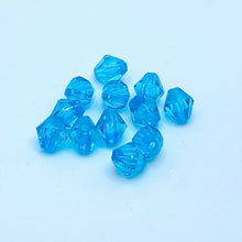 画像をギャラリービューアに読み込む, アクリルビーズ クリスタル 菱形 多面カット 8mm 100粒 アクセサリーパーツ ピアス イヤリング ネックレス リング