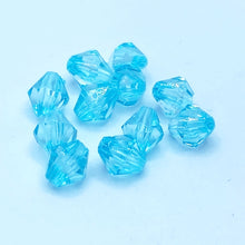 画像をギャラリービューアに読み込む, アクリルビーズ クリスタル 菱形 多面カット 8mm 100粒 アクセサリーパーツ ピアス イヤリング ネックレス リング