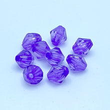 画像をギャラリービューアに読み込む, アクリルビーズ クリスタル 菱形 多面カット 8mm 100粒 アクセサリーパーツ ピアス イヤリング ネックレス リング