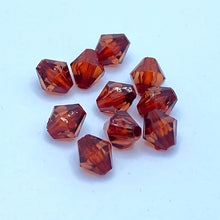 画像をギャラリービューアに読み込む, アクリルビーズ クリスタル 菱形 多面カット 8mm 100粒 アクセサリーパーツ ピアス イヤリング ネックレス リング