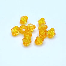 画像をギャラリービューアに読み込む, アクリルビーズ クリスタル 菱形 多面カット 8mm 100粒 アクセサリーパーツ ピアス イヤリング ネックレス リング