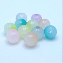 画像をギャラリービューアに読み込む, アクリルビーズ グラデーションカラー ミックス 8mm 100粒 アクセサリー ハンドメイド パーツ 素材 材料 イヤリング ブレス ピアス