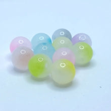 画像をギャラリービューアに読み込む, アクリルビーズ グラデーションカラー ミックス 10mm 100粒 アクセサリー ハンドメイド パーツ 素材 材料 イヤリング 作品 ピアス