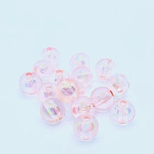 画像をギャラリービューアに読み込む, アクリルビーズ クリア パステル 8mm 100粒 ハンドメイド パーツ 素材 材料 イヤリング ブレス ピアス