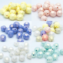 画像をギャラリービューアに読み込む, アクリルビーズ 多面カット パステル 8mm アクセサリーパーツ ピアス イヤリング ネックレス 作品作り