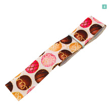 画像をギャラリービューアに読み込む, グログランリボン スイーツ 25mm×1m 5種類セットA 手作り 手芸材料 ドーナツ ケーキ