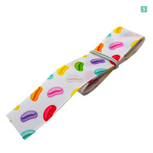 画像をギャラリービューアに読み込む, リボン 25mm×1m 8種類セットB キャンディ お菓子 スイーツ 可愛い ハンドメイド