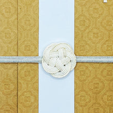 画像をギャラリービューアに読み込む, 御祝儀袋 梅結び 水引き ホワイト ゴールド WF-hikoso-003