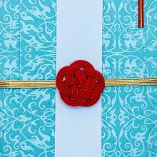 画像をギャラリービューアに読み込む, 御祝儀袋 梅結び 水引き 紅白 モダン ミント WF-hikoso-009