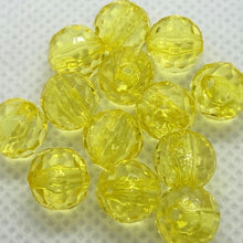 画像をギャラリービューアに読み込む, アクリルビーズ 球体 多面カット 8mm 100個 ミラーボール ダイヤカット ハンドメイド クラフト アクセサリーパーツ