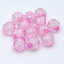 画像をギャラリービューアに読み込む, アクリルビーズ クリア パンプキン かぼちゃ 8mm 100個 アクセサリー ハンドメイド パーツ 素材 材料 イヤリング ブレス ピアス