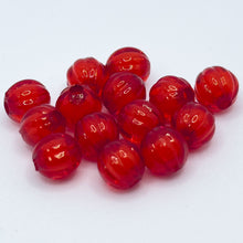 画像をギャラリービューアに読み込む, アクリルビーズ クリア パンプキン かぼちゃ 8mm 100個 アクセサリー ハンドメイド パーツ 素材 材料 イヤリング ブレス ピアス