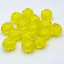 画像をギャラリービューアに読み込む, アクリルビーズ クリア パンプキン かぼちゃ 8mm 100個 アクセサリー ハンドメイド パーツ 素材 材料 イヤリング ブレス ピアス