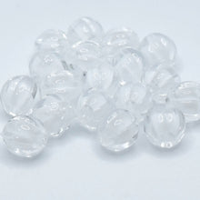 画像をギャラリービューアに読み込む, アクリルビーズ クリア パンプキン かぼちゃ 8mm 100個 アクセサリー ハンドメイド パーツ 素材 材料 イヤリング ブレス ピアス