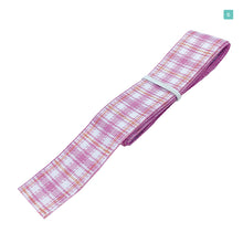 画像をギャラリービューアに読み込む, チェック柄 リボン 25mm×1m 7種類セットC 材料 素材 資材 ハンドメイド資材 チェック スコティッシュリボン