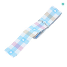 画像をギャラリービューアに読み込む, リボン パステル チェック柄 25mm×1m 6種類セットB ハンドメイド 手芸 ラッピング プレゼント アクセサリー