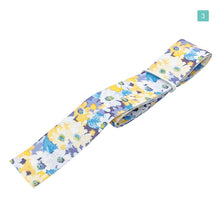 画像をギャラリービューアに読み込む, プリントリボン 花柄 サンフラワー レトロスタイル リボン 25mm×1m 8種類セットC 手芸用 ラッピング DIY材料 素材 資材 flower