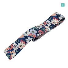 画像をギャラリービューアに読み込む, プリントリボン 花柄 サンフラワー レトロスタイル リボン 25mm×1m 8種類セットC 手芸用 ラッピング DIY材料 素材 資材 flower