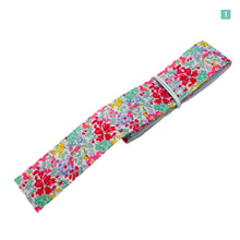画像をギャラリービューアに読み込む, レトロ フラワー 小花 プリントリボン 25mm×1m 5種類セットB 可愛い 綺麗 お洒落 ギフト 柄物 手芸 DIY ハンドメイド