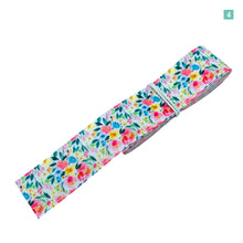 画像をギャラリービューアに読み込む, グログランリボン 北欧 小花柄 フラワー 25mm×1m 9種 手芸 資材 テープ 手作り ヘアアクセサリー
