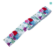 画像をギャラリービューアに読み込む, レトロ フラワー 小花 プリントリボン 25mm×1m 6種類セットB
