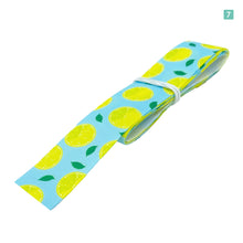 画像をギャラリービューアに読み込む, プリントリボン フルーツ レモン 25mm×1m 7種類セット かわいい 柄物 プリント 手芸 DIY ハンドメイド