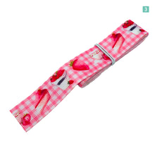 画像をギャラリービューアに読み込む, リボン ストロベリー スイーツ 25mm×1m 5種類セットC ヘアアクセサリー 苺 手芸 資材 テープ