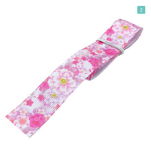 画像をギャラリービューアに読み込む, グログランリボン 和風デザインリボン小花 25mm ×1m 5種類セットB ハンドメイド アクセサリーパーツ 着物 和柄