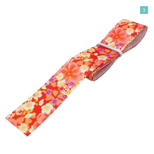画像をギャラリービューアに読み込む, グログランリボン 和風デザインリボン小花 25mm ×1m 5種類セットB ハンドメイド アクセサリーパーツ 着物 和柄