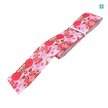 画像をギャラリービューアに読み込む, 和柄 和風 ビビットカラー 小花 リボン 25mm ×1m 6種類セットC ハンドメイド アクセサリーパーツ 着物 和柄