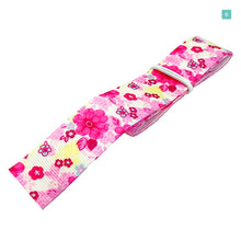 画像をギャラリービューアに読み込む, 和風 デザインリボン 和柄リボン 小花25mm ×1m 8種類セットC 材料 素材 資材 ハンドメイド資材