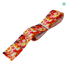 画像をギャラリービューアに読み込む, グログランリボン 和風 和柄 雅 小花 25mm ×1m 6種類セット 和服 ハンドメイド 作品 プレゼント 着物