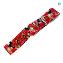画像をギャラリービューアに読み込む, グログランリボン 和風花柄 25mm×1m 5種類セットB 和服 ハンドメイド 作品 プレゼント 着物