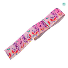 画像をギャラリービューアに読み込む, 和柄 和風 デザインリボン 25mm ×1m 5種類セット B 蝶々 ピンク 綺麗 紫