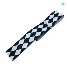 画像をギャラリービューアに読み込む, グログランリボン クラシック チェック モノトーン 25mm×1m 5種類セットB