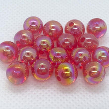 画像をギャラリービューアに読み込む, アクリルビーズ 球体 シンフォニー 8mm 100個 オーロラ加工 メタリック 光沢 ハンドメイド 資材 カラフル