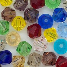 画像をギャラリービューアに読み込む, ガラス ビーズ ソロバン 4mm 約500粒セット パーツ アクセサリー 手芸 ハンドメイド ビーズ手芸