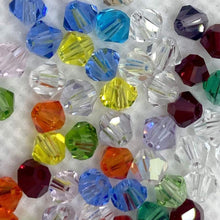 画像をギャラリービューアに読み込む, ガラス ビーズ ソロバン 4mm 約500粒セット パーツ アクセサリー 手芸 ハンドメイド ビーズ手芸