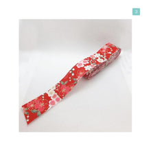 画像をギャラリービューアに読み込む, 和風デザインリボン コットンリボン 30mm 5m 5種類セットA 和風 着物 髪飾り バレッタ ハンドメイド ラッピング 手芸