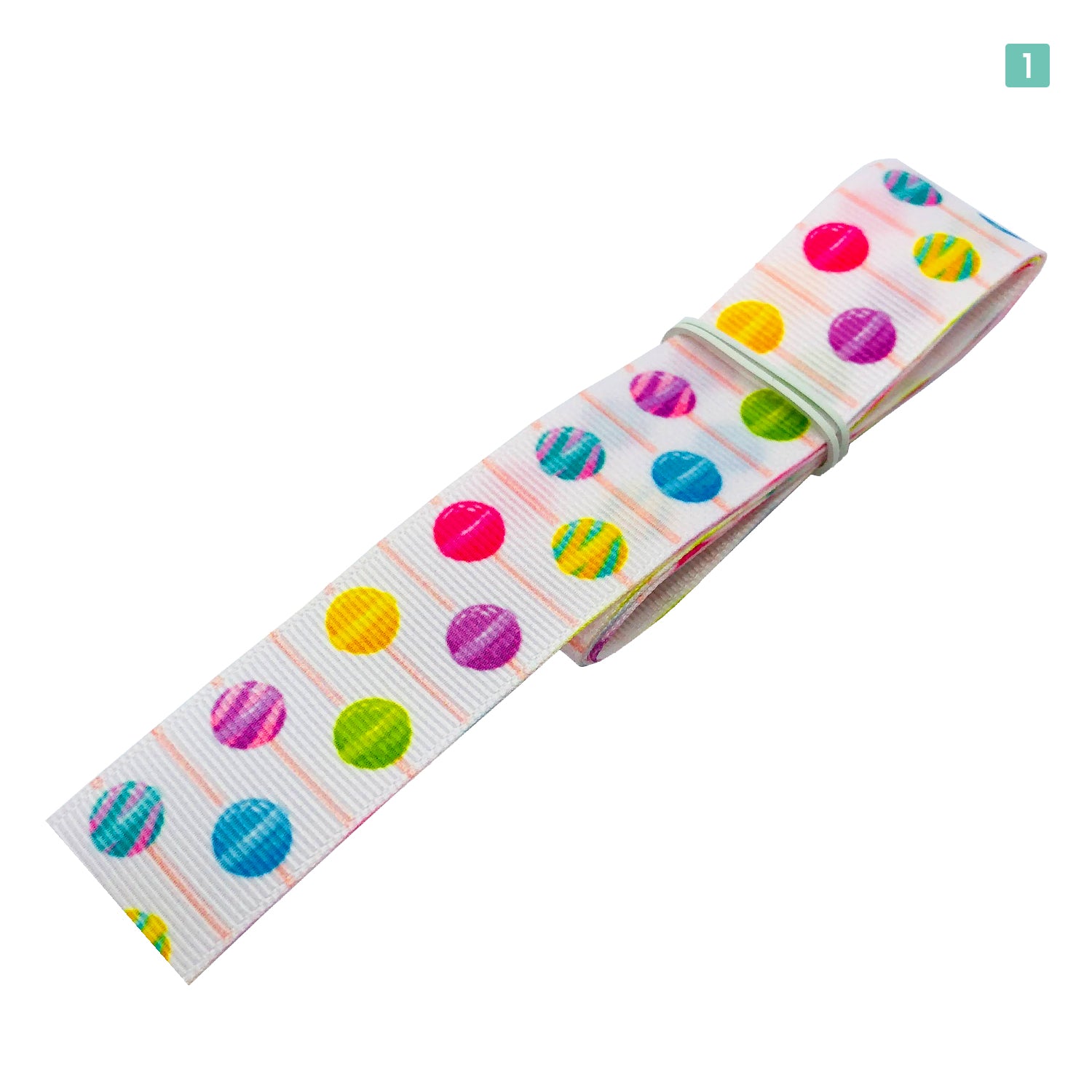 リボン 25mm×1m 8種類セットA キャンディ お菓子 スイーツ 可愛い